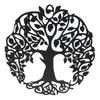 Tree of Life Wall Plaque 11.8 Inch Metal Wall Hanging Decor Garden Art Sculpture for Bathroom