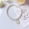 Pet Retro Pearl Pendant Cat Eye Stone Neck Chain Highlight Pearl Jewelry For Cat Dog