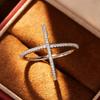 Cross simple minimalist Korean version ring women ins cold wind commuter accessories TikTok hot