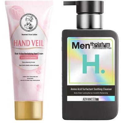 Крем для рук Mentholatum и мужское очищающее средство дуэт