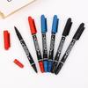 10 шт./Набор Двусторонние Перманентные Маркеры Ручки Тонкий Наконечник Водонепроницаемые Чернила Тонкое Перо Толстое Перо Черные Чернила Школьные Принадлежности Маркеры Ручка