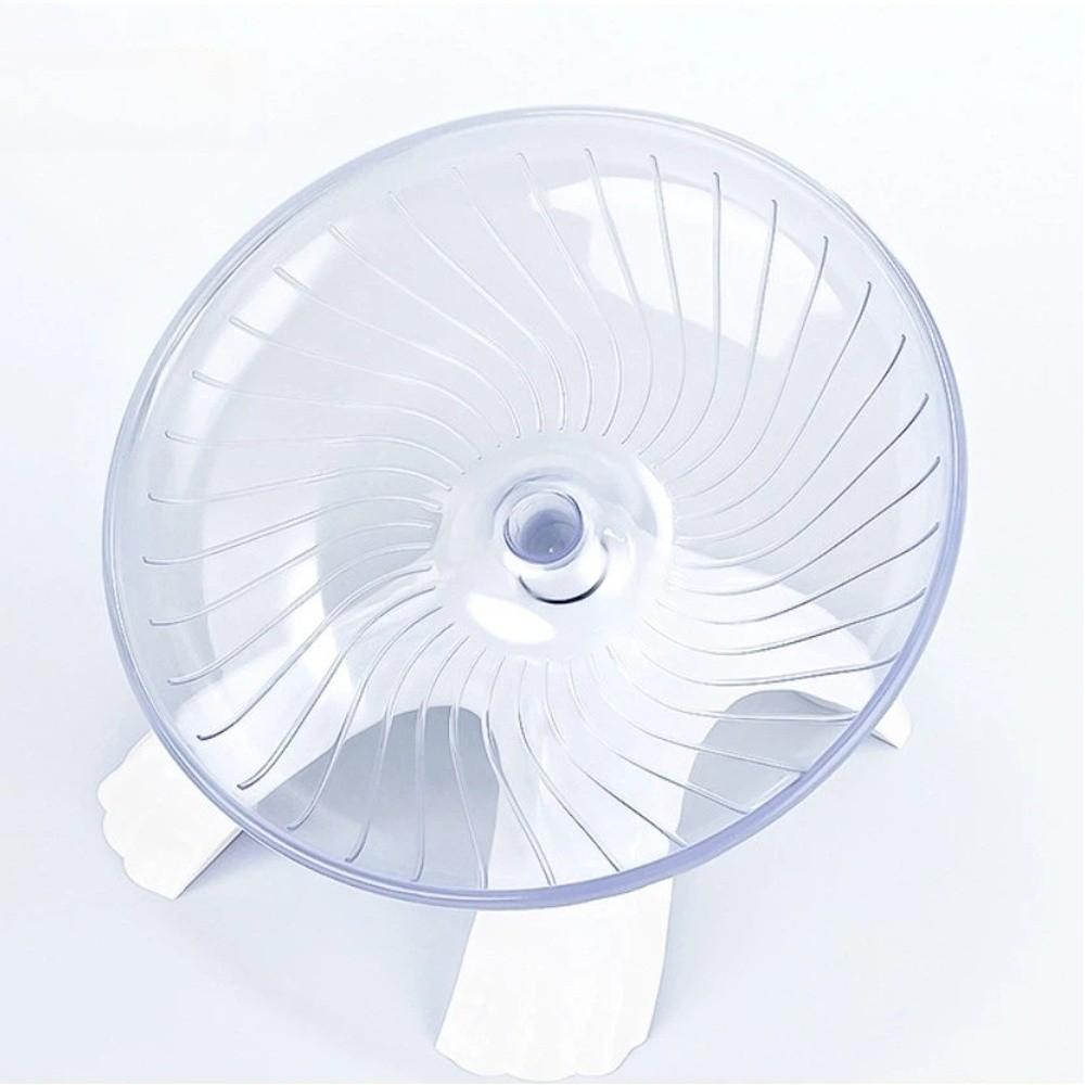 New Acrylic Hamster Running Wheel Anti-slip Silent Spinner Pet Exercise Tool Steel Axle Extra Large Running Disc for Small Pet