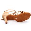 Women Ballroom Latin Tango Dance Shoes Salsa High Heeled 7CM