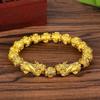 Gold Color Pixiu Chinese Style Bead Brave Troops Beads Jewelry Accessories DIY Making Accessories