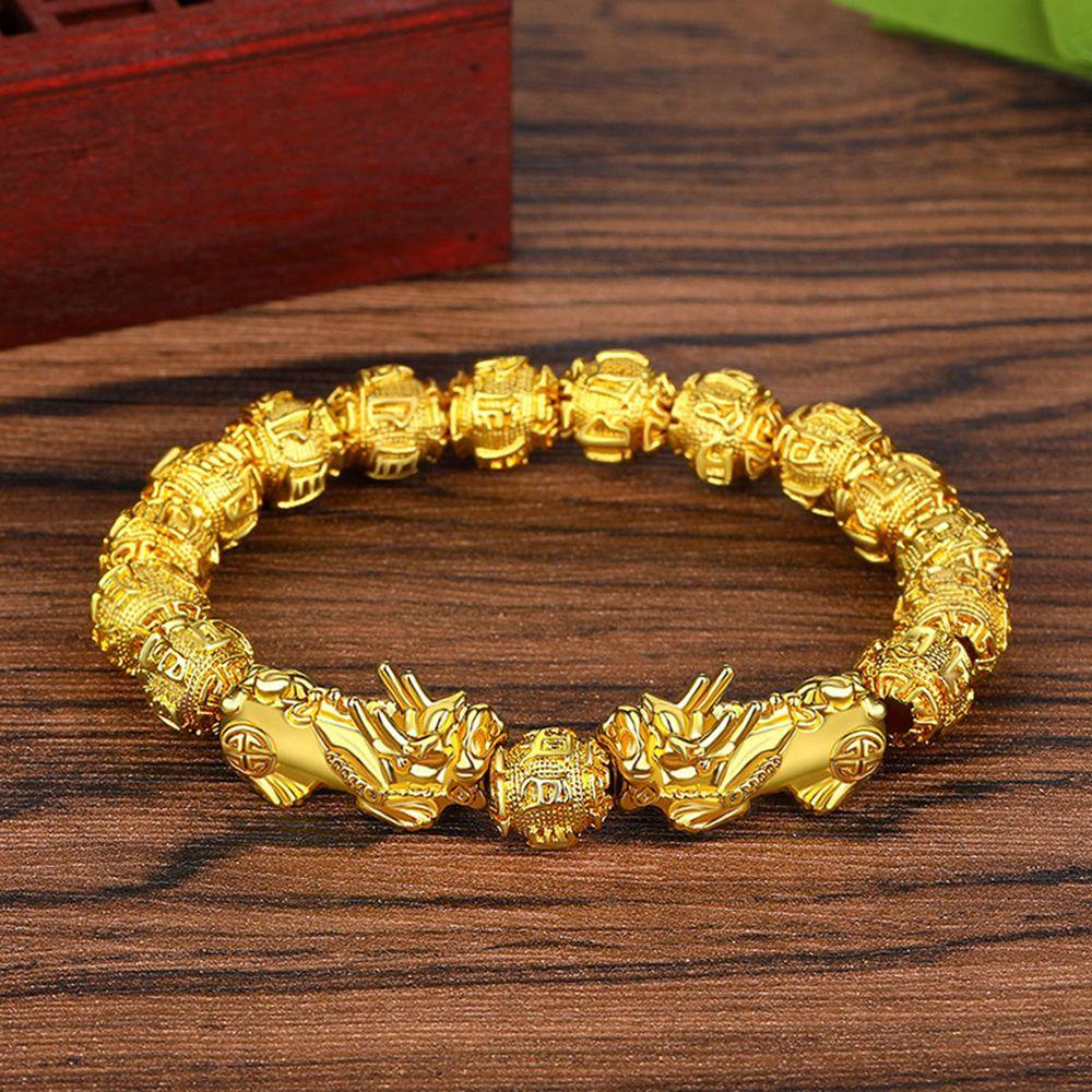 Gold Color Pixiu Chinese Style Bead Brave Troops Beads Jewelry Accessories DIY Making Accessories