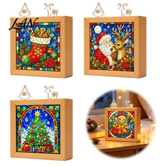Unique Birthday Gift for Her DIY Acrylic Puzzle LED Night Light, Hand Assembled Christmas Tree Jigsaw Lamp, Calming Bedroom Lighting Creative