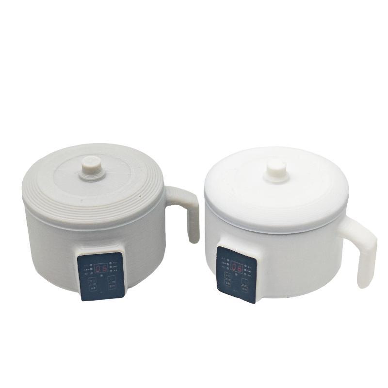 Lifelike Miniature Rice Cooker Model 1/12 Scale Dollhouse Mini Kitchen Decor for Diorama Hobbyist Craft Gifts