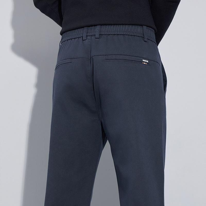 Весенне-осенние мужские свободные и универсальные легкие деловые повседневные брюки прямого кроя