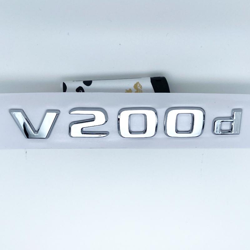 3D Letters V260L V220d V250d V300d Emblem for Mercedes Benz V W447 Car Fender Badge Trunk Nameplate Logo Sticker XC7