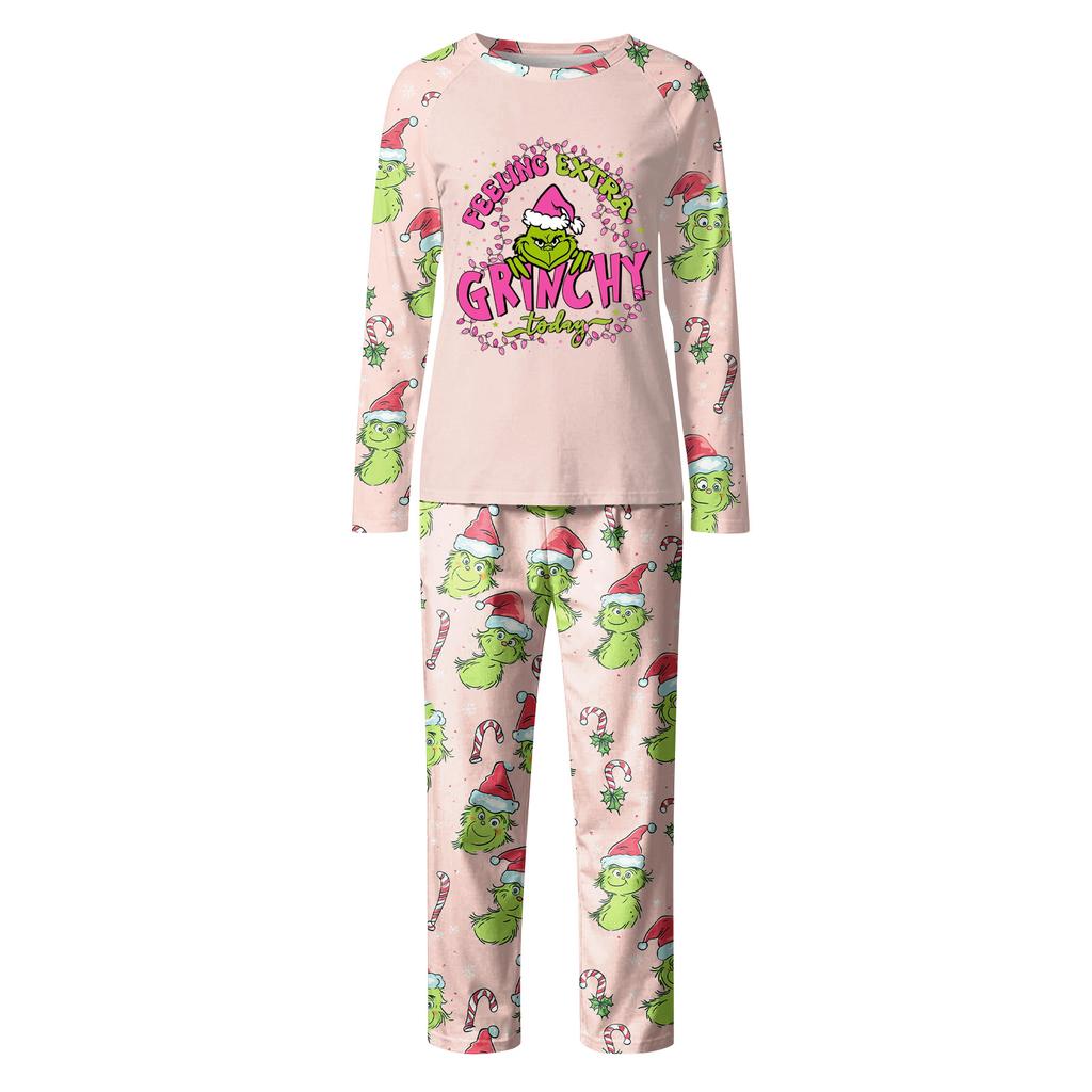 Мультяшный принт с буквами, семейный комплект с длинным рукавом, костюм родитель-ребенок, домашний костюм, осень