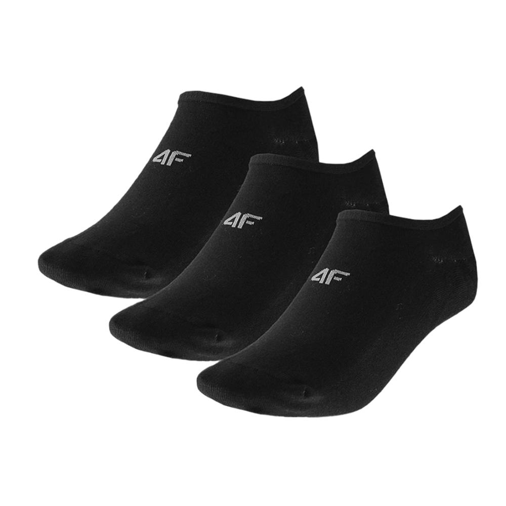 4F Mens Logo No Show Socks (Pack of 3)