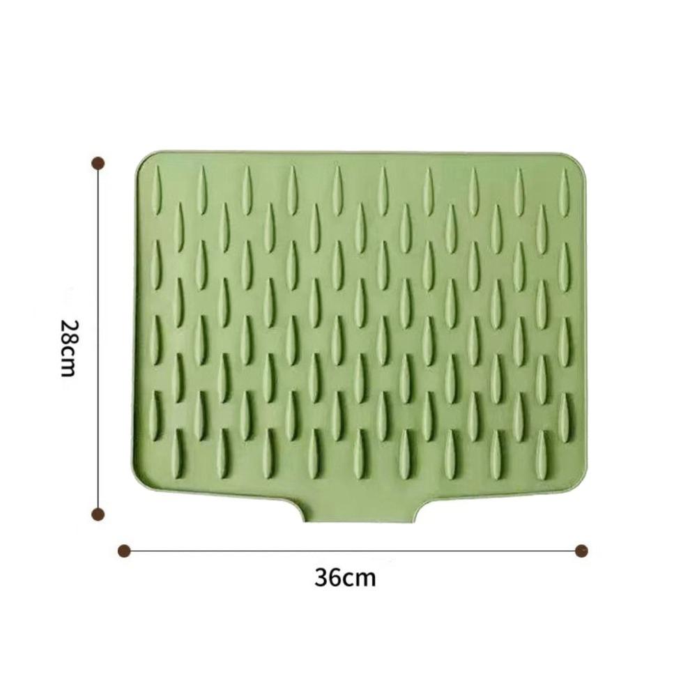 Silicone Kitchen Drainage Mat Heat Resistant Countertop Drain Mat Kitchen Countertop