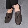 Fashion Man's Luxury Brand Loafers Sneakers 46 Comfortable High Quality Men Casual Shoes Fashion Genuine Leather Suede Moccasins Flat Dr