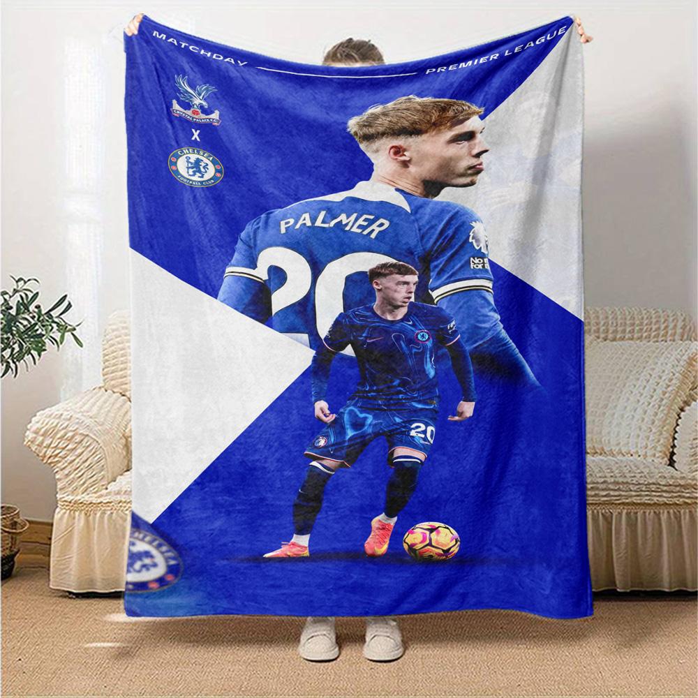 Chelsea Fc Football Player Blanket Soft Warm Cozy Perfect for Bedding Office Chair Couch Four Seasons Multipurpose Modern Style