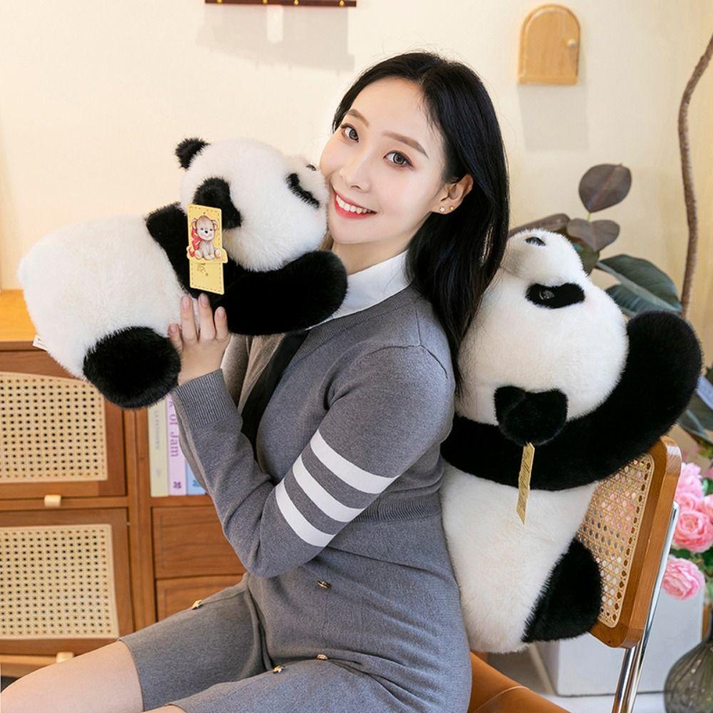 Сидящая поза Панда Мягкая кукла Пушистая мягкая плюшевая кукла Панда Плюшевые игрушки для детей