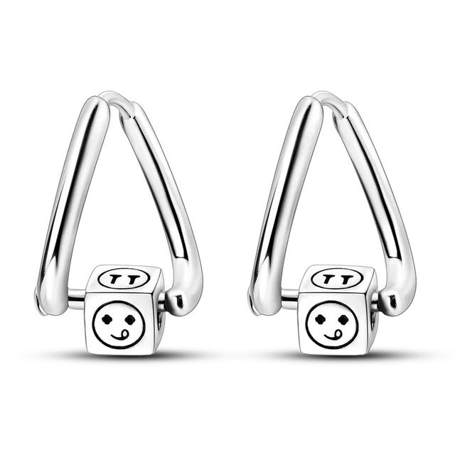 Серьги Pandach из стерлингового серебра 925 пробы со звездой и луной для ювелирных изделий для женщин, изготовление вечерние подарков, заводские серьги для женщин, новинка 