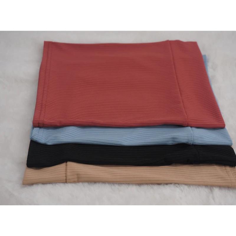 Эластичная ребристая нижняя шапочка для мусульманок, внутренняя шапочка для хиджаба