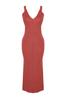 Women's Fashion New Dress Dusty Rose Maxi Knitwear Basic Dress