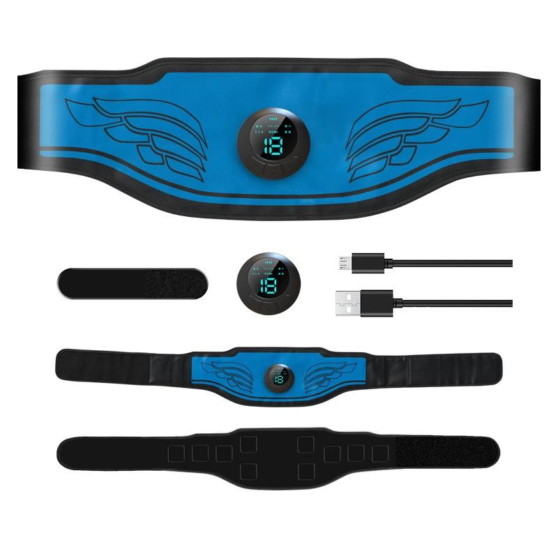 Micro-current Waist Protection Massage Belt, Multi-functional Pulse Electric Fat Rejection Machine Lumbar Spine Physiotherapy Soothing Massager