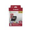 Multipack Cartouches D'encre + Pack Papiers Photo - CANON - CLI-551XL Noir/Cyan/Magenta/Jaune - Haut Rendement