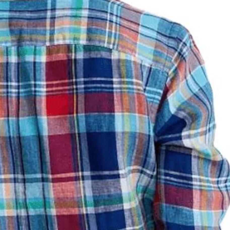 Polo Ralph Lauren SS23 Рубашка в стиле Color Block в полоску Однобортная Женские рубашки Синий 211867455-005