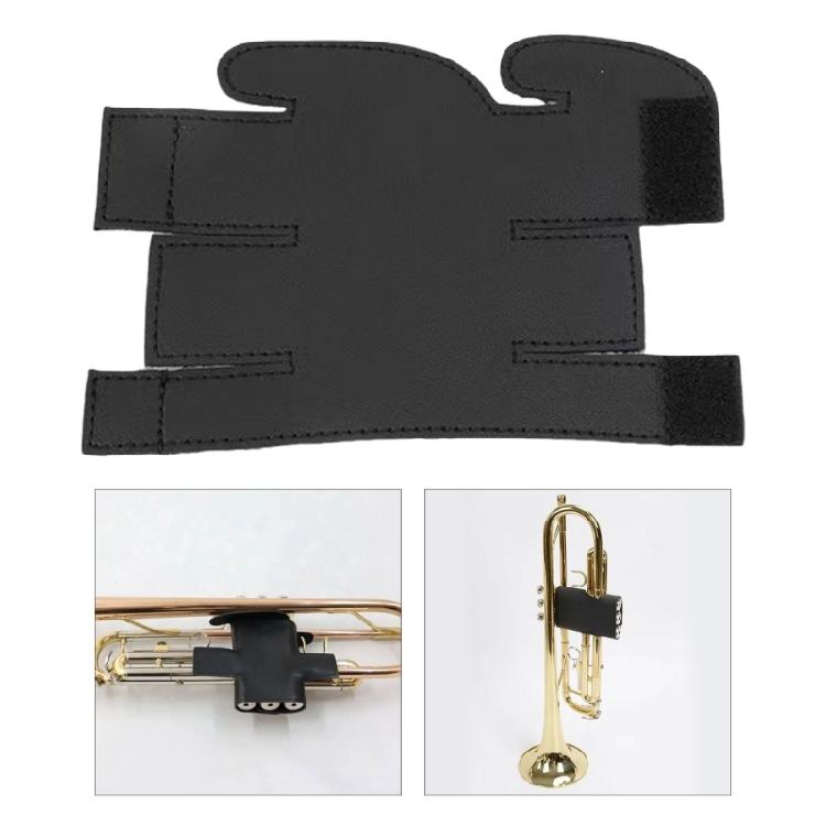 Trumpet Valves Sleeve Elegant PU Leather Simple Use Trumpet Accessory Trumpet Guard Suitable for Students and Teachers