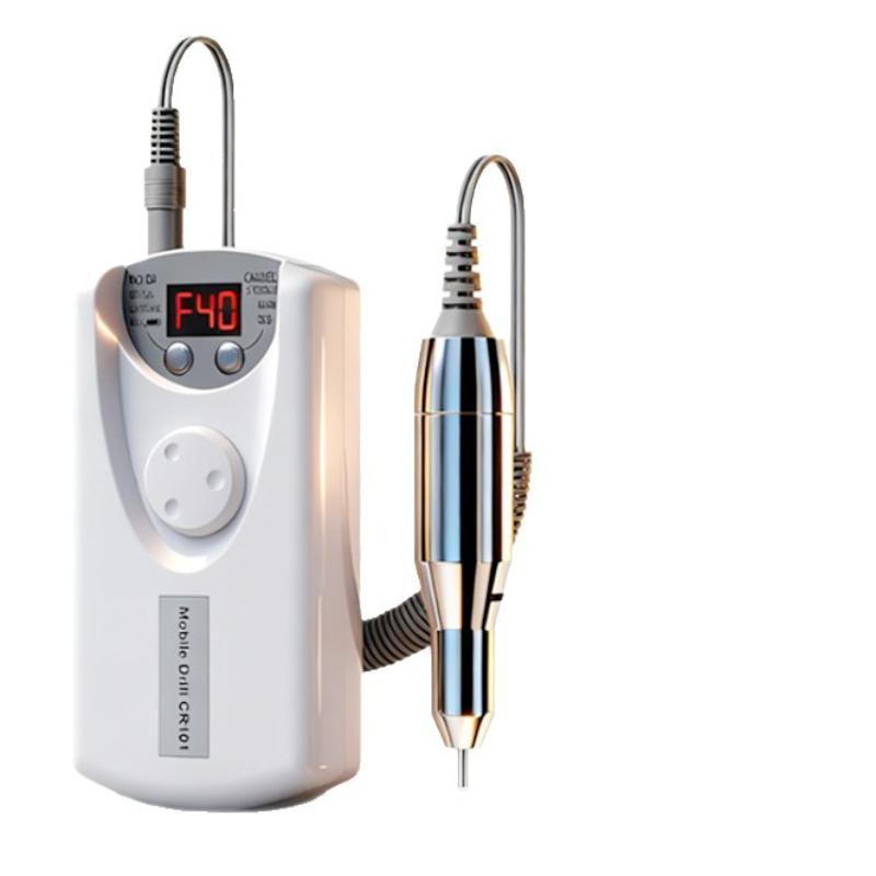Машинка для маникюра и педикюра Pro, фрезер, rechargeable, для нейл-арта, электрическая шлифмашинка, полировщик с 12 насадками