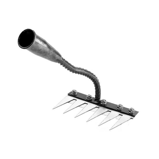 Садовые грабли для прополки Сверхпрочный инструмент для удаления сорняков из углеродистой стали 5/6/7/8 зубьев Грабли-пропольщик Ручной инструмент для выкорчевывания