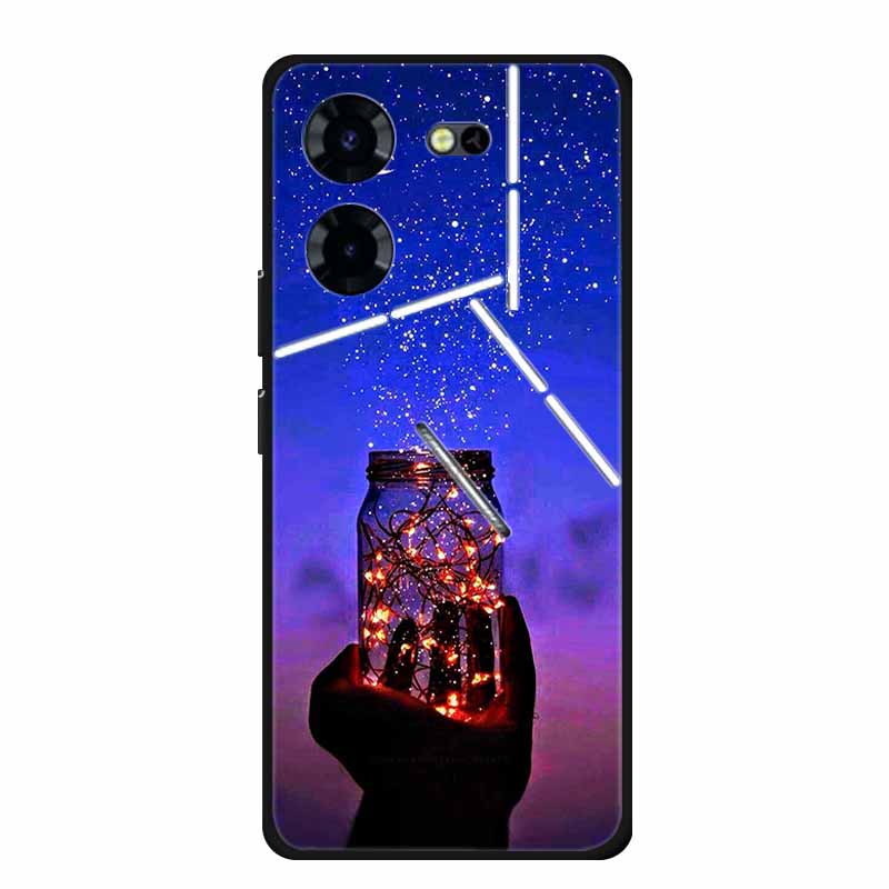 Роскошный Чехол для Tecno Pova 5 Pro 5G ТПУ Мягкий Силиконовый Задний Чехол для Tecno Pova5 Pro 2023 LH8n Чехлы для Телефона Милый 6.78" Новый чехол