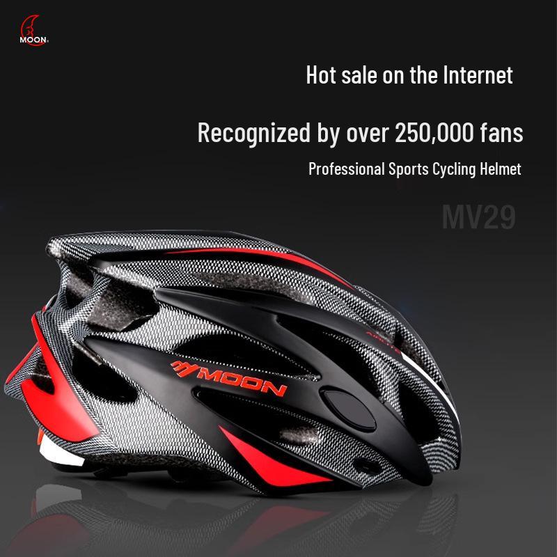Upgraded Moon Odor-Resistant Adult Cycling Helmet for Road & Mountain Safety Outdoors