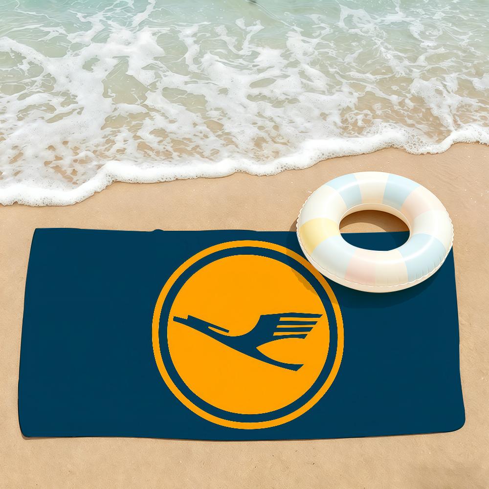 Модный принт L-Lufthansa Полотенце для сушки Полотенце для ванны Применимо для легкого плавания Кемпинга Йоги Пляжа Вне