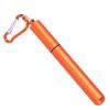Portable Stainless Steel Retractable Straw Reusable Straw Cleaning Brush Kit for Picnic Orange
