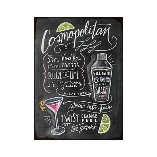 Wall Poster Exquisite Long Lasting Convenient Hanging Smooth Surface Anti-fade DIY Creative Retro European Style Metal Poster