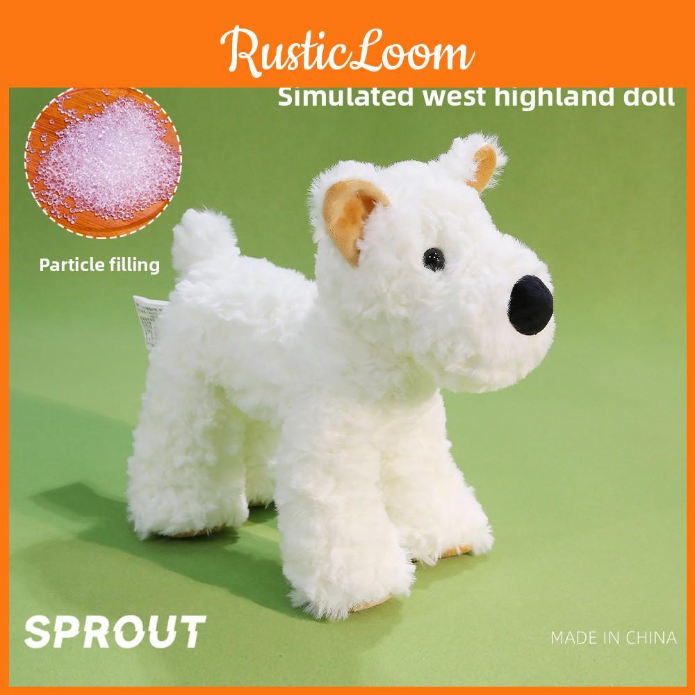 Highland West Realistic Terrier Plush Toy With Polyester Filling Kids For