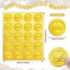 Kosiz 500 Pcs Official Seal of Excellence Embossed Gold Foil Certificate Seals 1.5 Inch Self Adhesive Gold Achievement Award Stickers for Graduation