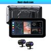 12 В-24 В CarPlay Android Auto сенсорный экран двойной Bluetooth беспроводной для мотоцикла GPS навигация передний задний объектив видеорегистратор