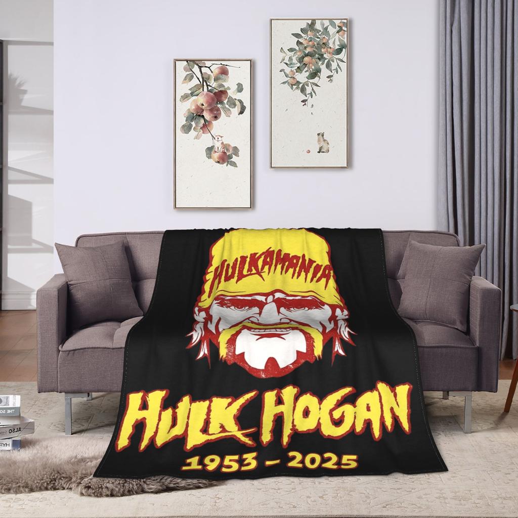 Hulk Hogan Legend Memorial Wrestling Blankets Fleece Winter Multi-function Soft Throw Blanket for Bed Couch Bedspread