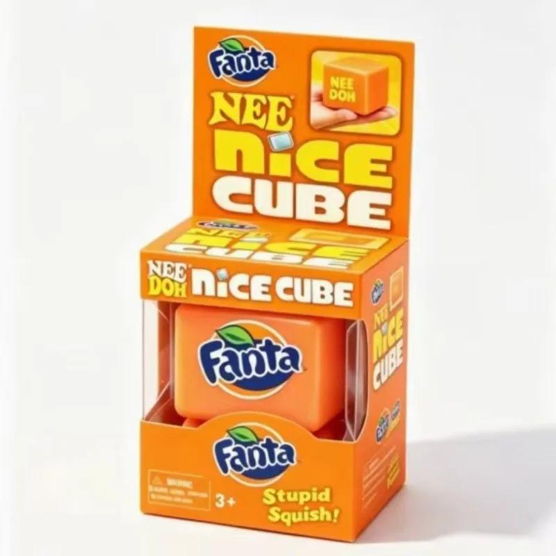 Schylling Needoh Nice Cube Сенсорный кубик-антистресс Кубик для снятия стресса Мягкий кубик Предмет для снятия тревожности и концентрации внимания Для людей с СДВГ