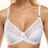 Floral Lace Bralette Ultrathin Deep V Bra Unlined Push Up Brassiere for Women Intimates