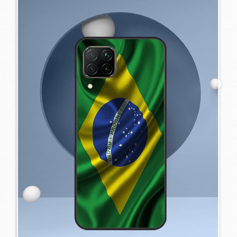 Brazil Brazilian Flag For Huawei P30 P60 Pro P20 P40 Lite Nova 9 10 SE 12s 12i 11i 8i Y91 Y60 Y70 Y72 Y90 Y61 Case