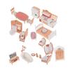 TOBBOMEY 1 Set Mini House Furniture Small Furniture Miniature Dollhouse Miniature Dollhouse Dollhouse Pretend Plastic Set, Sofa, Accessories, Items,