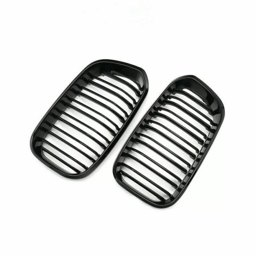 Glossy Front Kidney Grill Grille For BMW 1 Series F20 F21 LCI 120i 2015 2016 2017 Car Front Bumper Grilles Kidney Racing Grills