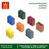 Нетоксичный 77 шт./лот 1x2x1 2/3 С шипами с 1 стороны Блок Moc Цветные Аксессуары Совместимые с 22885 Кирпич DIY Детская Игрушка Сборка