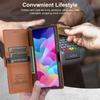 Кожаный чехол-книжка для Samsung Galaxy S25 Edge S24 FE S26 S23 Ultra S22 Plus A37 A57 A17 A07 A36 A56 Магнитный чехол-кошелек