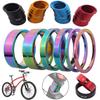 6Pcs Bike Headset Stem Spacers 2/5/10mm Bicycle Headset Spacer Bicycle Washer Spacing Pad Aluminum Alloy for MTB Mountain Bicyle