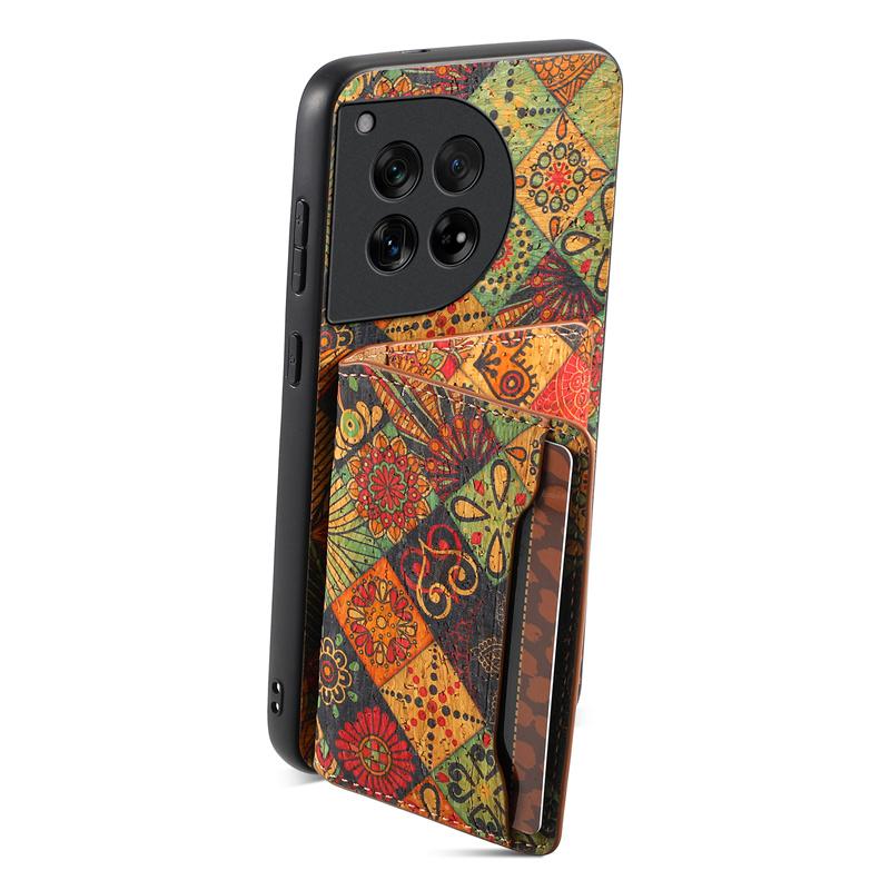 Кожаный магнитный кошелек с цветочным рисунком, чехол для телефона для Oneplus 13 12 12R 11 11R Ace 3Pro 2Pro 2V Nord3 CE3 Lite N30, чехол-держатель