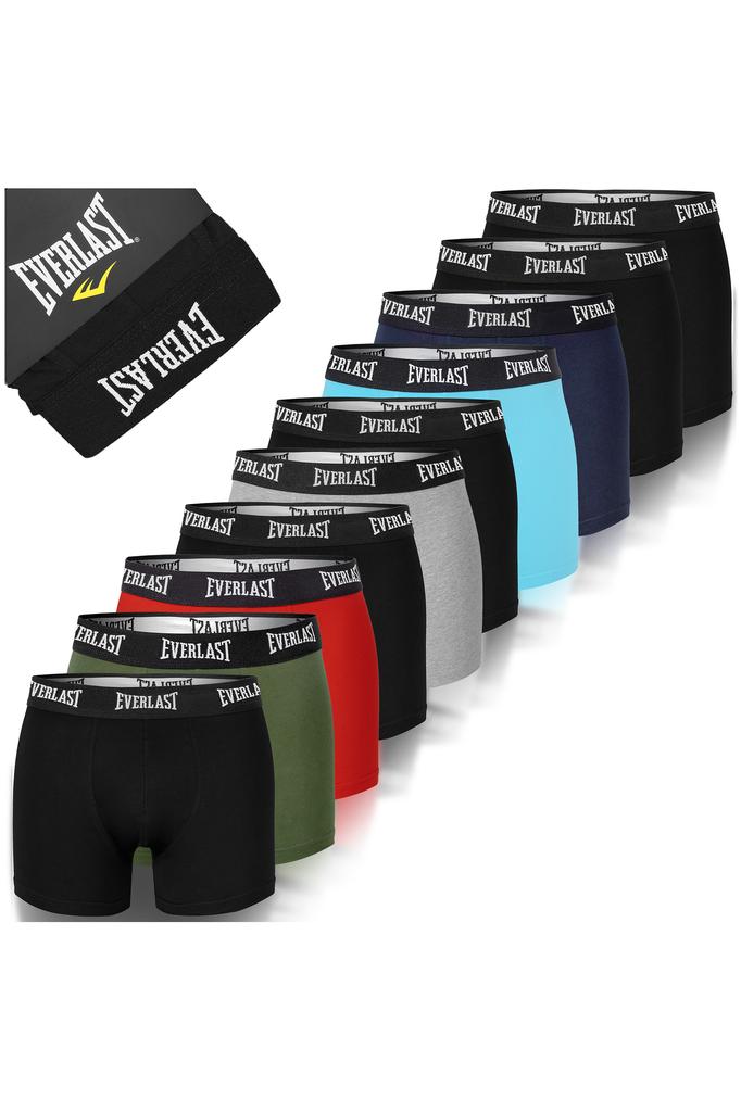 Boxer Shorts Everlast For Men, Cotton, Multicolor, Bm406, 10 Pieces