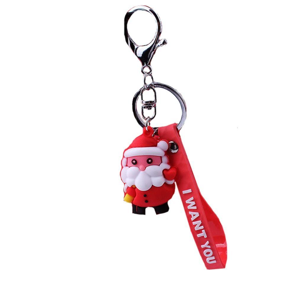 Keyring Women Ornament Kids Gift Doll Pendant Car Key Ring Bag Charm Key Chain Christmas Keychain