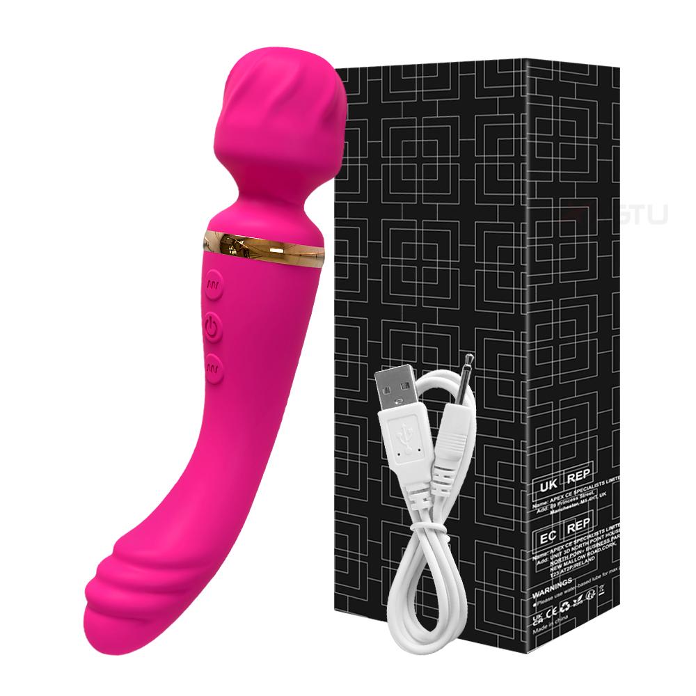 AV Вибратор G Spot Magic Wand Стимулятор клитора Сильная вибрация Мощные дилдо 10 режимов Массажер Взрослые секс-игрушки для женщин