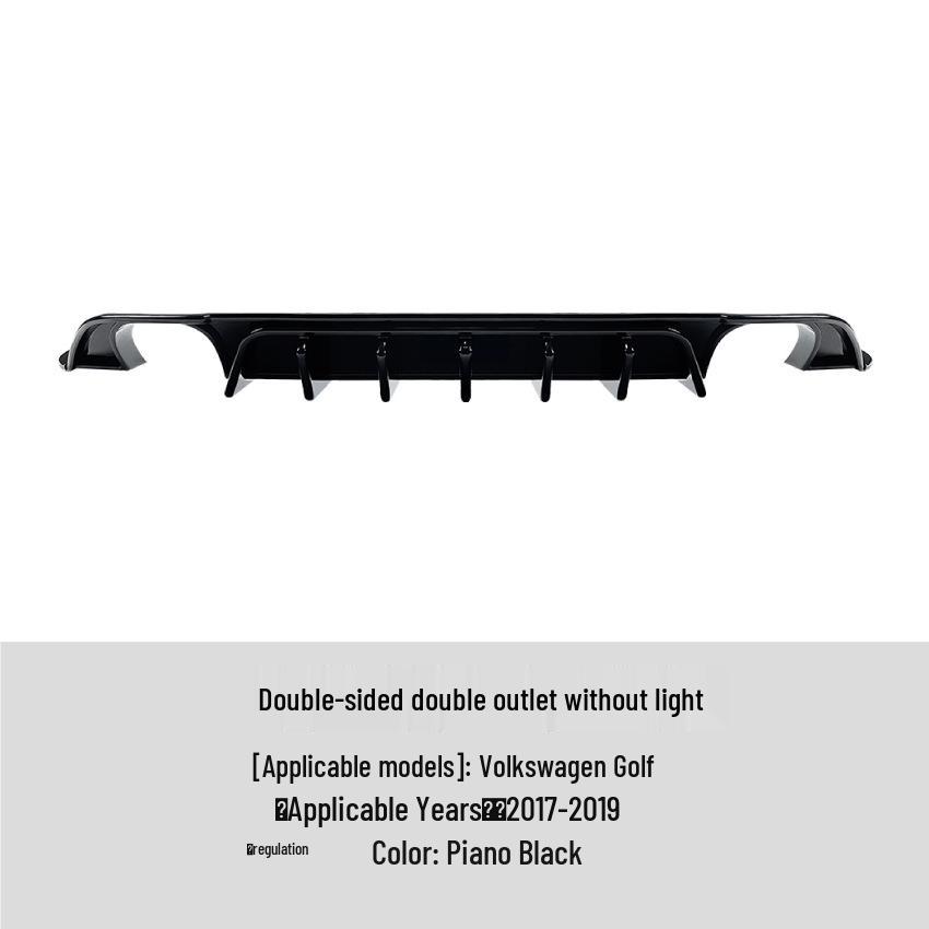 Compatible with Volkswagen Golf MK7.5 TCR GTI (2017-2019) Rear Lip Spoiler.